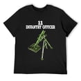 thumbnail image 1 of 11 Infantry Officer Design WWII 60mm Mortar Infantryman T-Shirt Black, 1 of 5