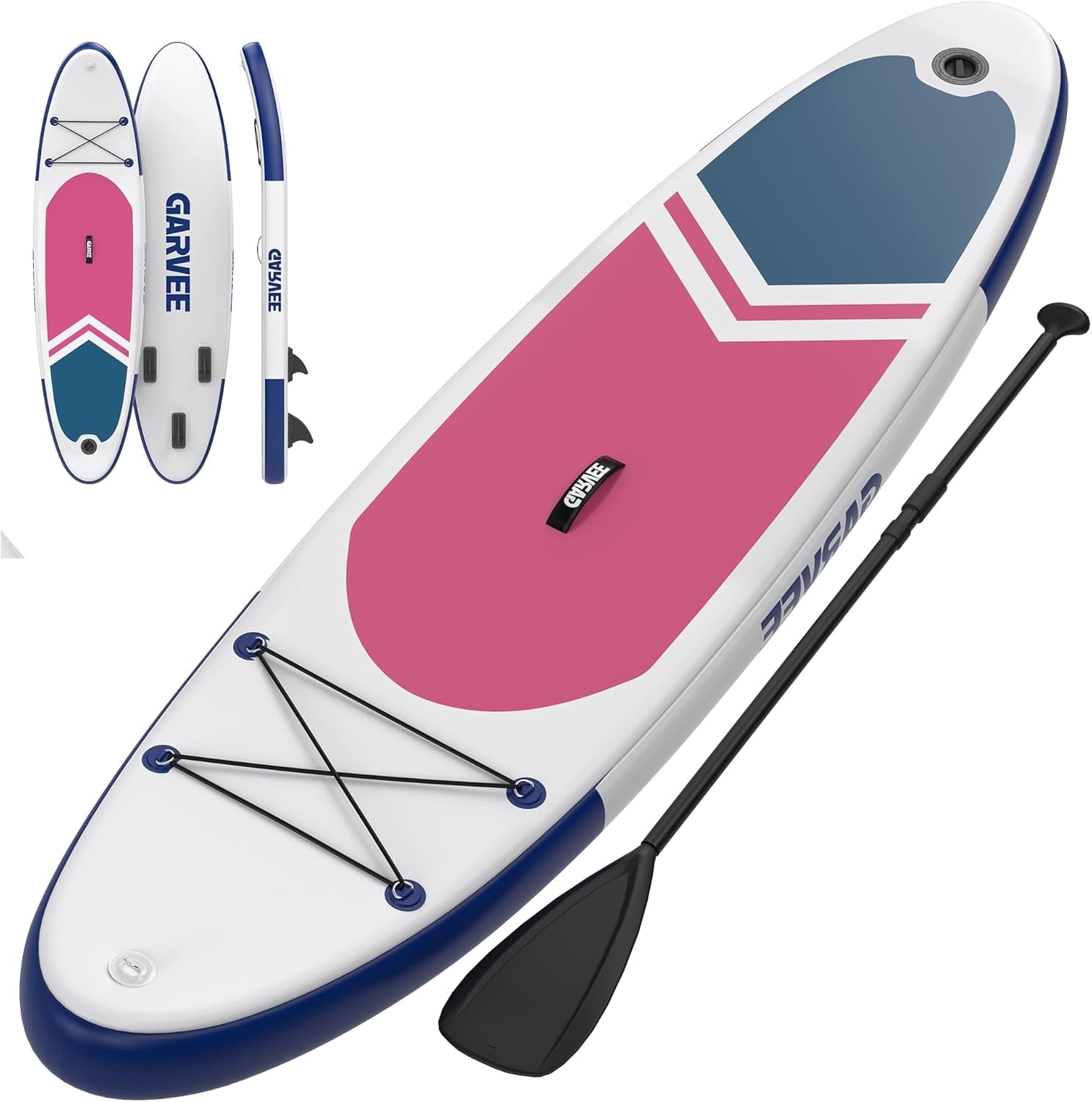 11' Inflatable SUP Paddle Board - Non-Slip EVA Deck & Ultra-Light Carry Bag, Includes Premium Accessories & Pump, for Youth & Adults All Skill Levels