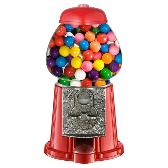 Great Northern Popcorn 11-Inch Coin-Operated Mini Gumball Machine (Red)