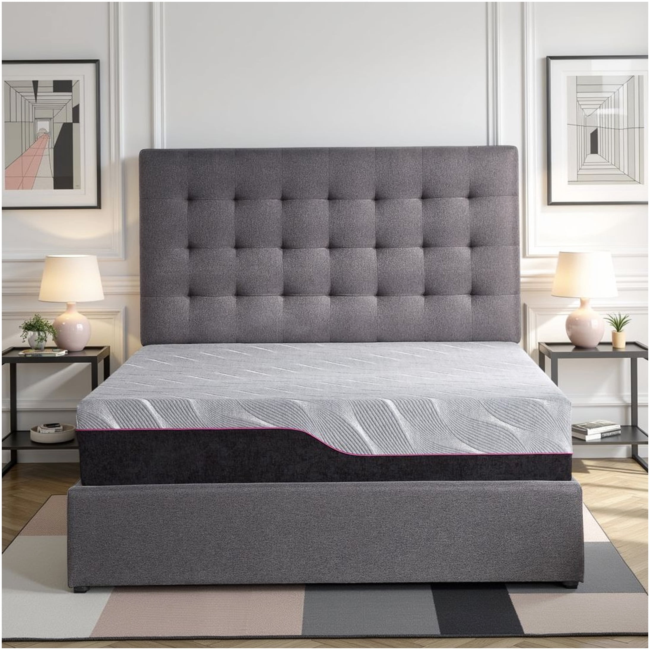 11" King Size Cooling Gel Memory Foam Mattress, Medium Firm Support, CertiPUR-US Certified, Copper Infused for Temperature Regulation & Pressure Relief