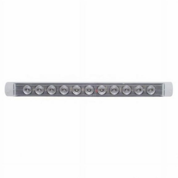 11 LED 17" Stop, Turn & Tail Light Bar - Red LED/Clear Lens