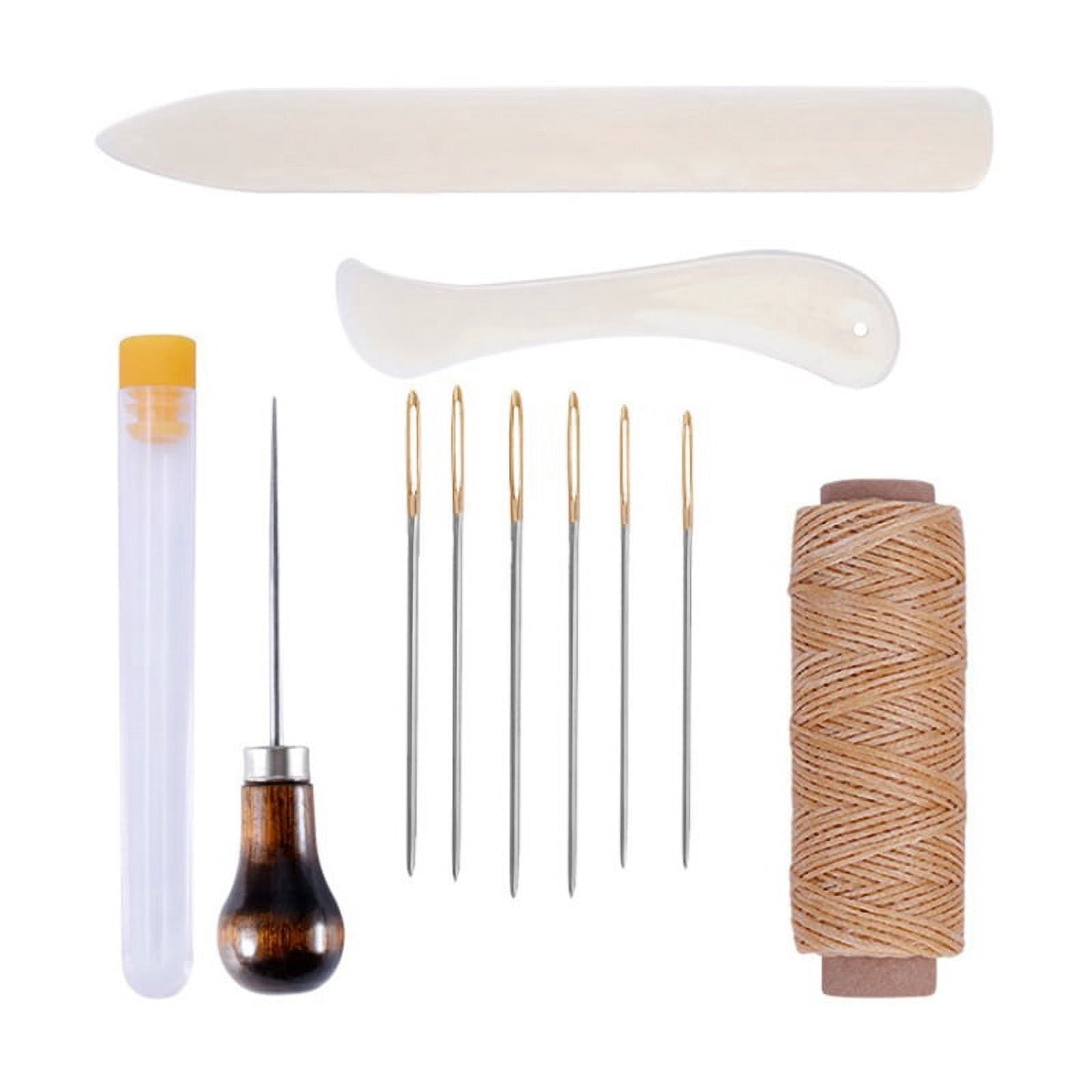 11 Leather Craft Bookbinding Kit Starter Tools Set Bone Folder Paper ...