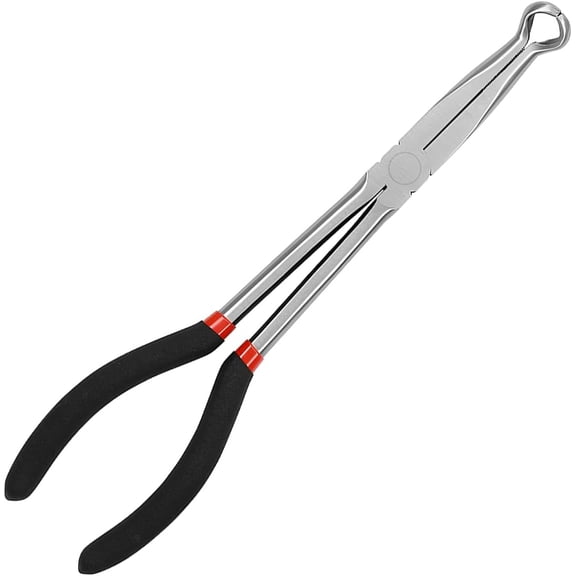 11" Long Reach Hose Grip Pliers – Serrated Jaw Spark Plug Boot Removal Tool for SUV, RV & Sedan