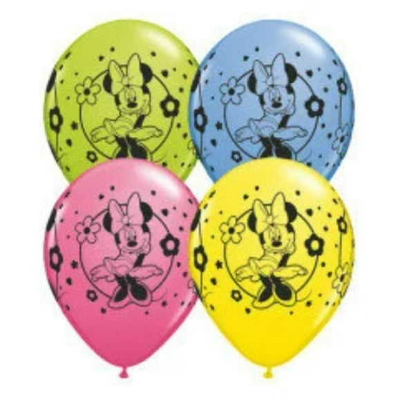 11" MINNIE MOUSE Latex Assortment Party Supplies Decorations Foil Mylar Balloon