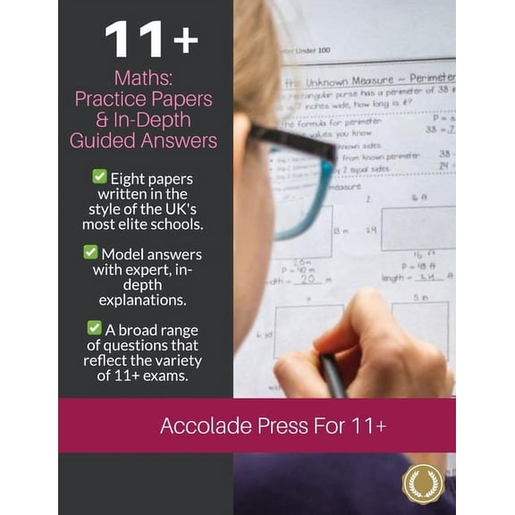 11+ Maths: Practice Papers & In-Depth Guided Answers: Practice Papers & In-Depth Guided Answers: Volume Two: Practice Pa, (Paperback)