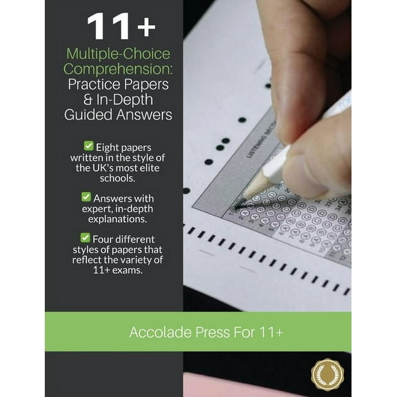11+ Multiple-Choice Comprehension: Practice Papers and In-Depth Guided Answers: CEM, GL and Independent School 11 Plus E, (Paperback)