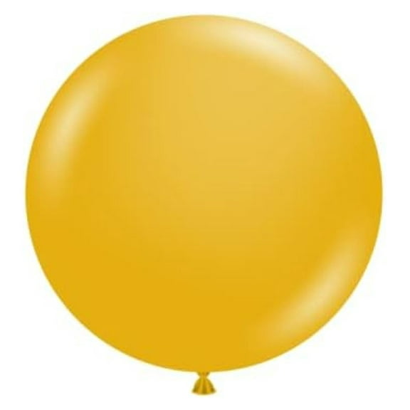 11" Mustard Latex Balloons 100 Count - Maple City Rubber - Yellow Balloons for Party Decorations, Events, and Celebrations - Made in USA