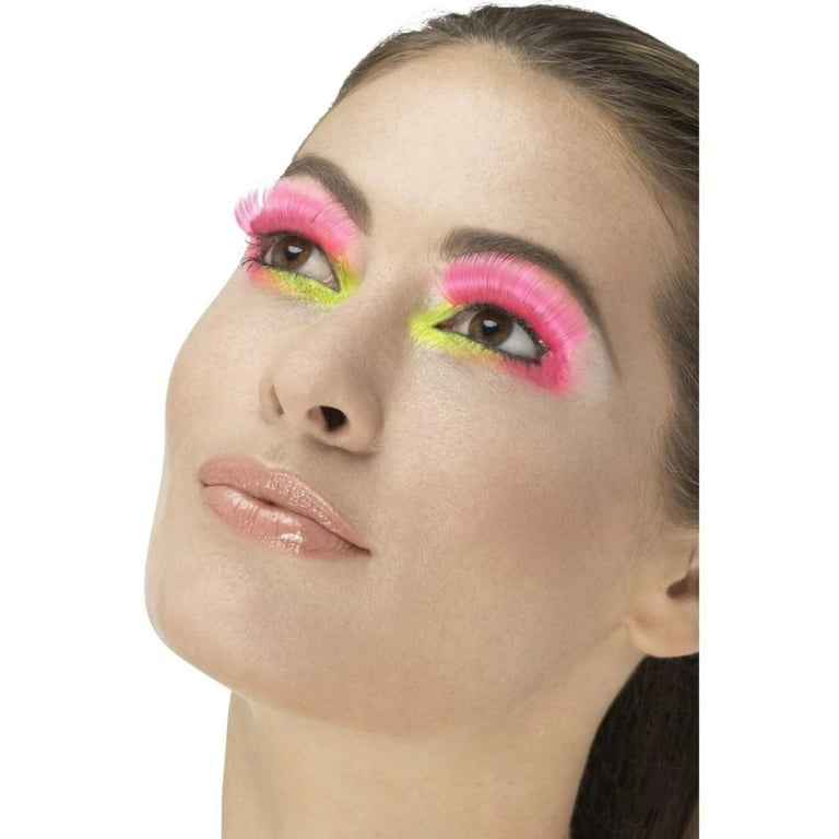 80s Party Eyelashes Adult Neonpink 80s Party Eyelashes Adult Neonpink