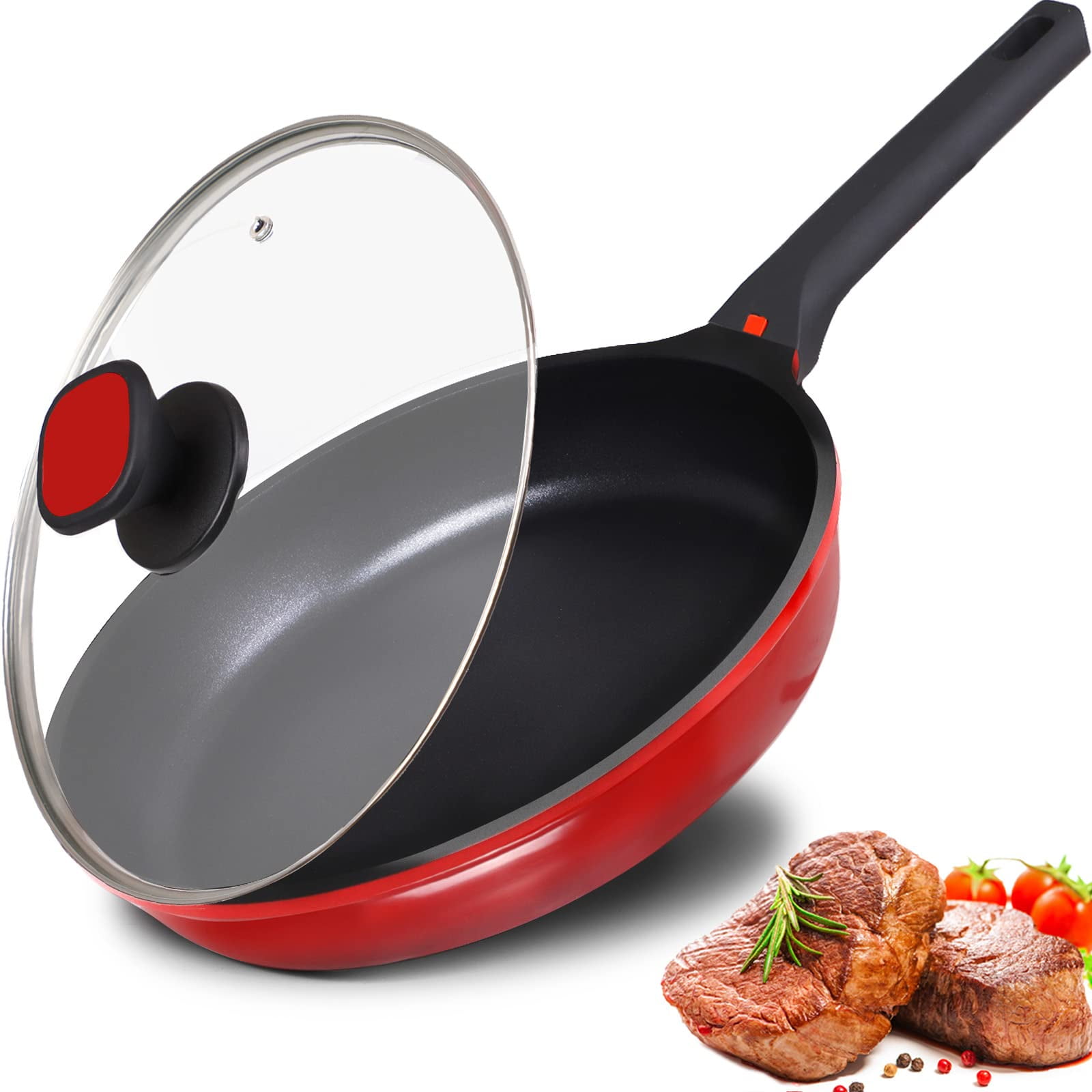 11 Nonstick Frying Pan with Lid, DIIG 100% PFOA Free Stickless