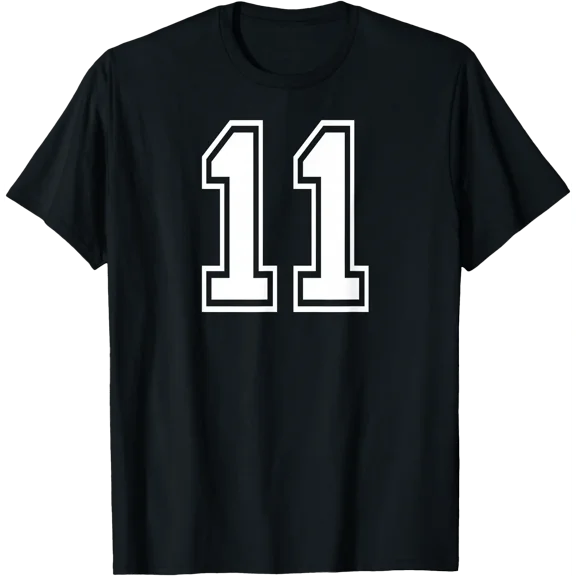 11 Number Eleven Team Sports Graphic Design Matching Varsity T-Shirt