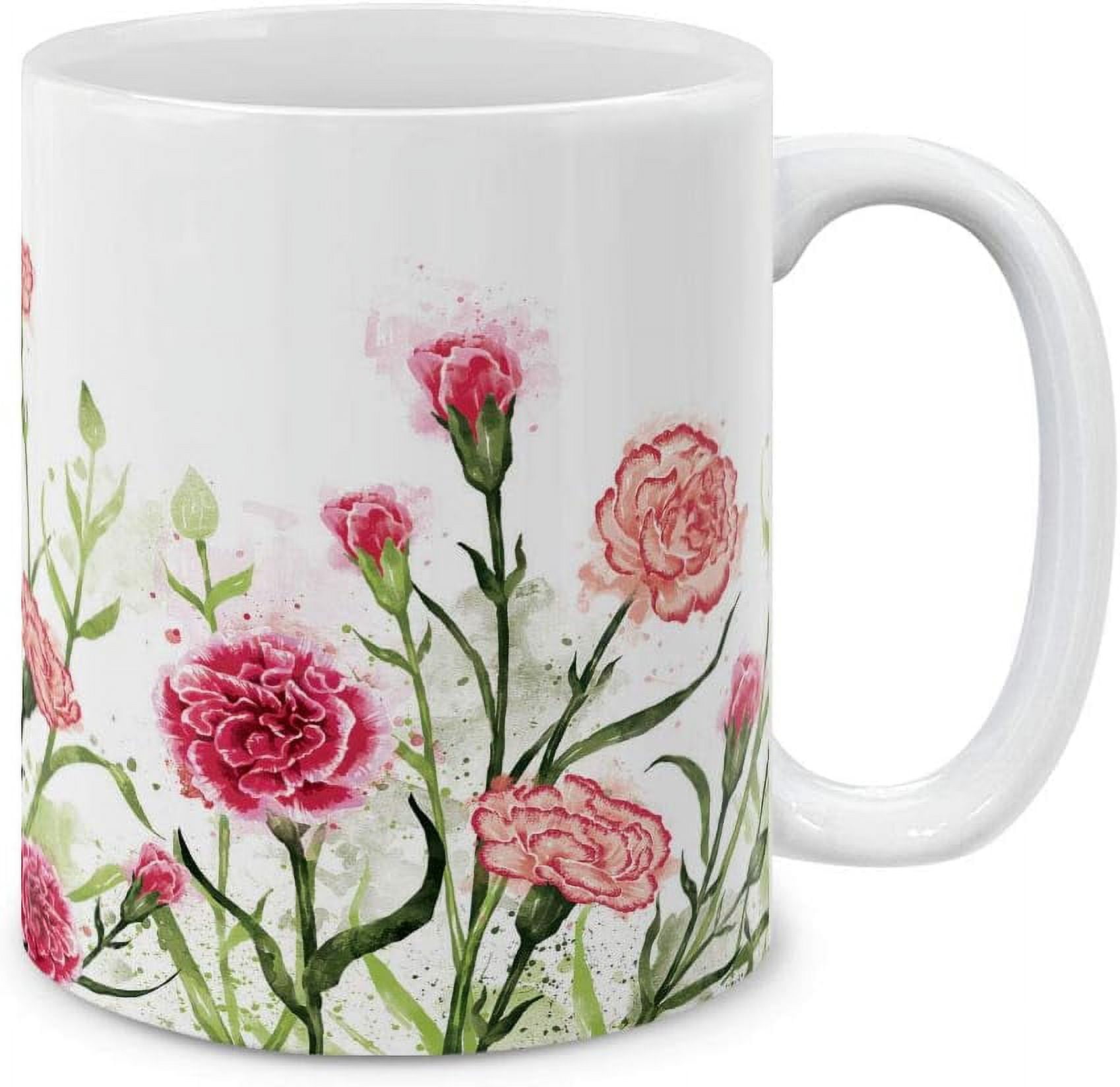MUGBREW 11 Oz Irises Flowers Ceramic Coffee Mug - Garden Variety Design Tea Cup 3 thumbnail image