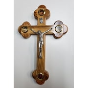 11 Olive Wood Cross Jerusalem