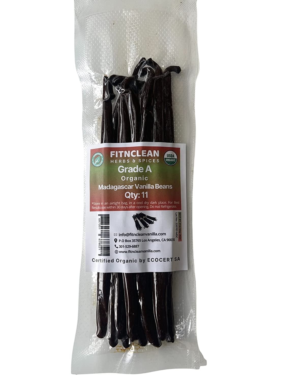 "FITNCLEAN VANILLA 11 Organic Madagascar Vani
