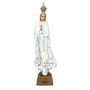 11 Our Lady of Fatima Statue - Hand Painted Glass Eyes