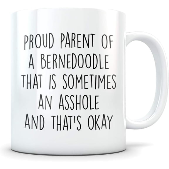11 Oz Proud Parent of A Bernedoodle Funny Coffee Mug Ceramic Cute Coffee and Tea Mug Gifts for Women and Men
