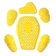thumbnail image 1 of 11-PC CE Level 2 Approved Armor Pads Level L2 Approved Back, Shoulder and Elbow Knee Armor Protective Equipment Inserts for Motorcycle Jackets (Set of 2 Shoulder Pads), yellow, 1 of 9