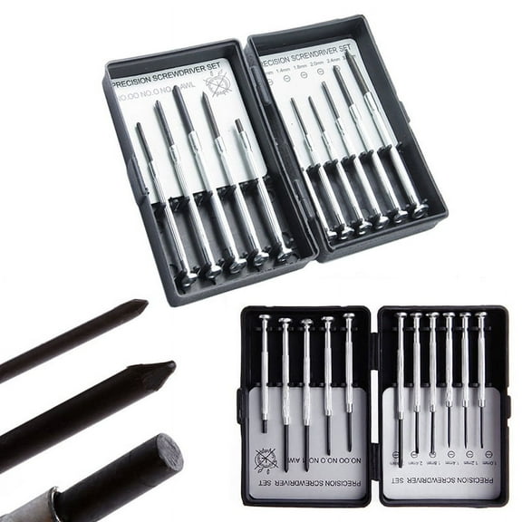 11 PCS/Box Mini Alloy Steel Screwdrivers Precision Equipment Repair Screwdrivers Set Flat/Cross/Hex Head