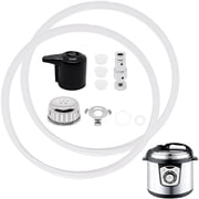 11 PCS Lid Replacement Parts Kit for Instant Pot Duo 5,6 Qt & Duo Plus 6 Qt, Includes Sealing Ring, Steam Release Valve, Float Valve, Anti-Block Shield & Silicone Caps Accessories