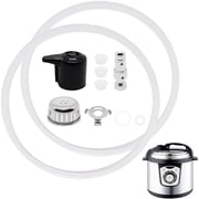 11 PCS Lid Replacement Parts Kit for Instant Pot Duo 5,6 Qt & Duo Plus 6 Qt, Includes Sealing Ring, Steam Release Valve, Float Valve, Anti-Block Shield & Silicone Caps Accessories