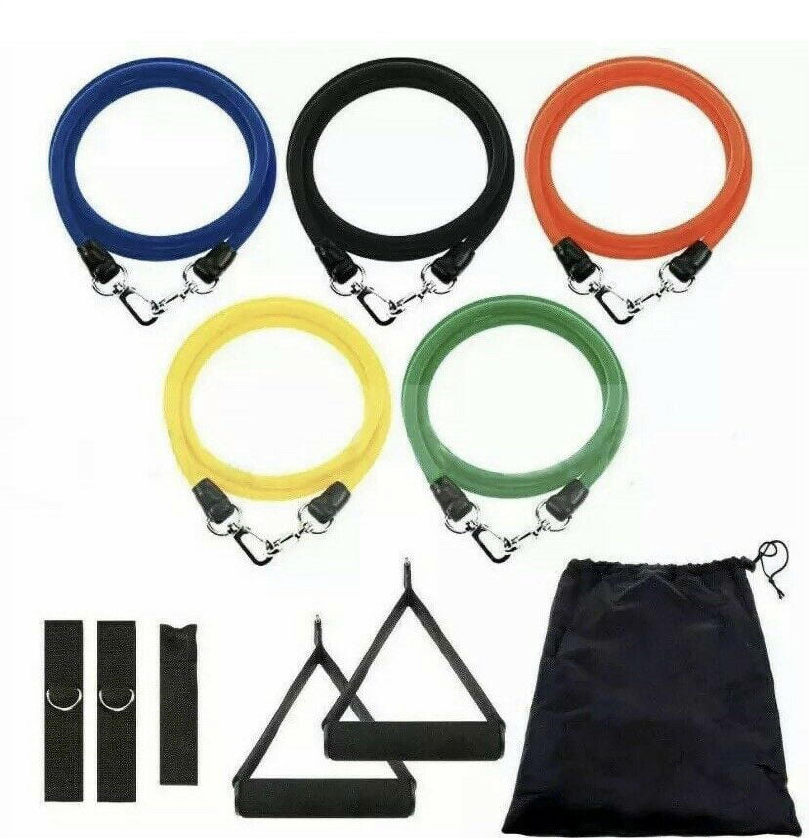 11 PCS Resistance Band Set for Strength Training Fitness Home Gym Yoga Exercise