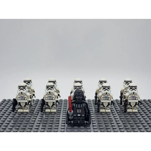 11 PCS Space Battle Wash trooper heavy assault toy Assembled Building Block Toys, Wedding Party Cake Decoration Birthday Gift for Boys and Girls