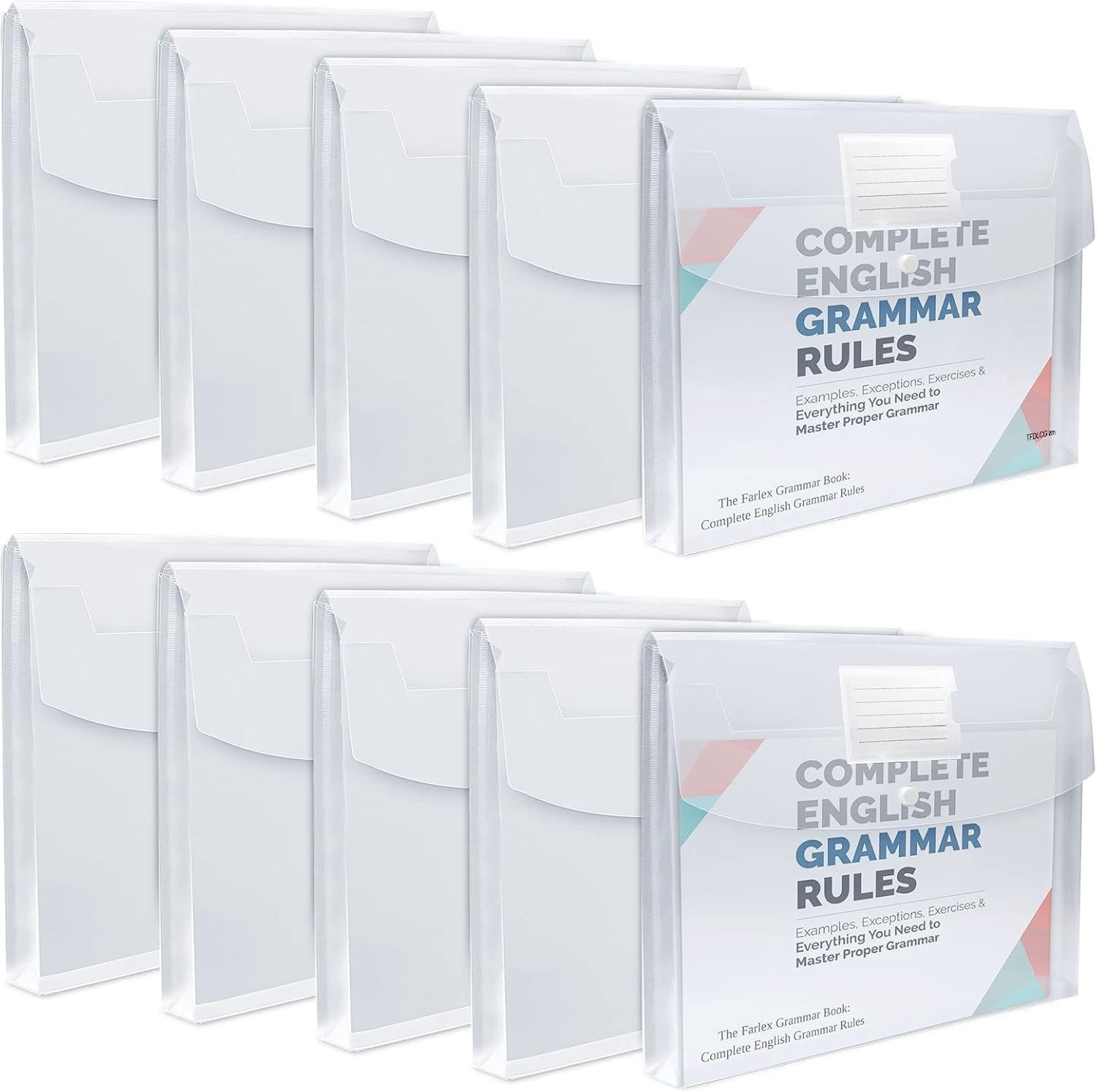 11 Pack Clear Plastic Envelopes File Folders, Letter A4 Size Folder for ...