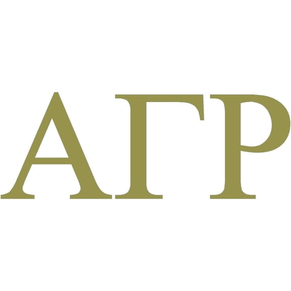 11 Pack - StickerDad Alpha Gamma Rho - Fraternity V1 Greek Vinyl Decal - Size: 6", Color: GOLD - Windows, Walls, Bumpers, Laptop, Lockers, etc.