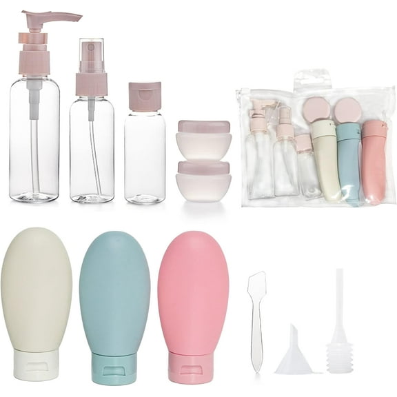 11 Pack Travel Bottles for Travel Size Containers for Toiletries,Refillable Cosmetic Containers Kit