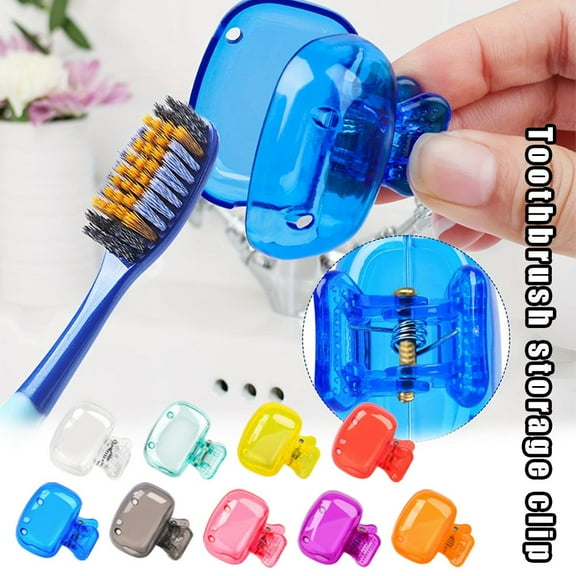 11 Pack Travel Toothbrush Head Covers Toothbrush Protector Cap Brush Pod Case Protective Portable Plastic Clip for Household Travel, Camping, Bathroom, School, Business
