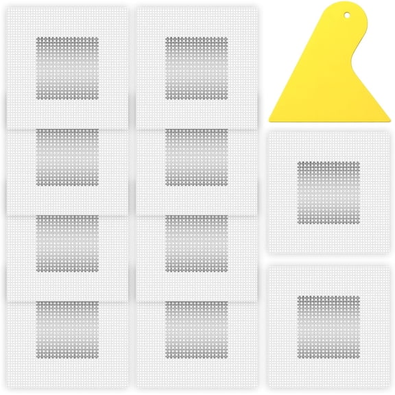 11 Pack Wall Repair Patch Kit, 2 Inch Wall Patch Repair with Scraper Self-Adhesive Drywall Repairs Patch Mesh Repairs Patches Walls Hole Repairing Patches for Damaged Walls Ceilings Repairing