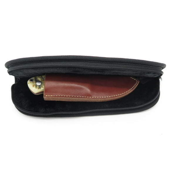 11" Padded Zip Up Folding Custom Fixed Blade Knife Storage Case Pouch Sheath New