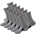 thumbnail image 1 of 11 Pairs Mens Performance Cotton Athletic Casual Dress Crew Cushion Breathable Long Socks for Running Basketball Work Sports Hiking, 1 of 5