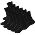 thumbnail image 1 of 11 Pairs Mens Performance Cotton Athletic Casual Dress Crew Cushion Breathable Long Socks for Running Basketball Work Sports Hiking, 1 of 3