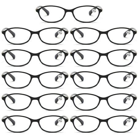 11 Pairs Womens Ladies Blue Light Blocking Reading Glasses Computer Gaming Readers +2.25