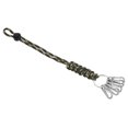 thumbnail image 1 of 11" Paracord KeyChain with Clasps, Braided Lanyard Adjustable Length, Camo Green, 1 of 7