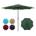 11' Patio Umbrella, Outdoor Table Market Large Umbrella with 8 Steel