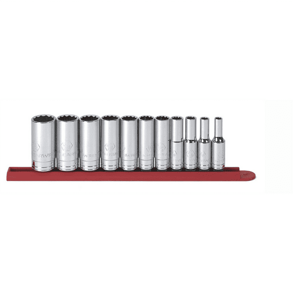 11 Pc. 12 Pt Deep Socket Set SAE