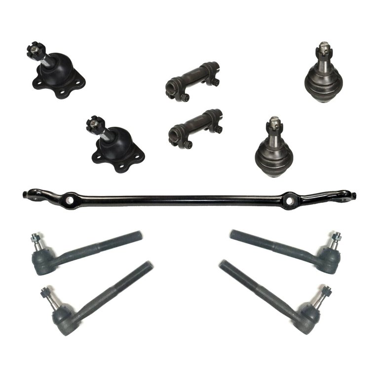 11 Pc Front Suspension Kit Center Link Adjusting Sleeves Inner & Outer Tie  Rod Ends Upper & Lower Ball Joints Fits select: 1996-1999 CHEVROLET