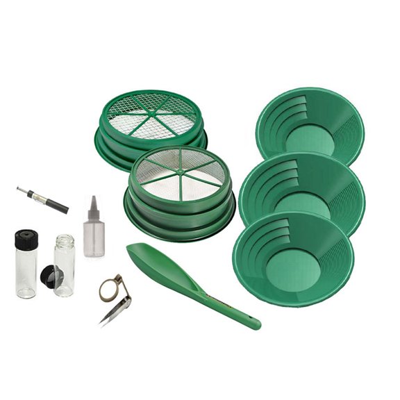 SE 11-Piece Gold Panning Kit - Complete Prospecting Set - GP5-KIT111