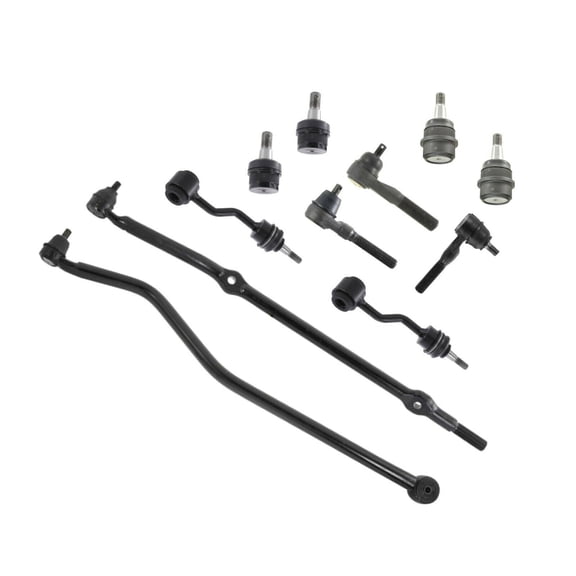 11 Pc Upper Lower Ball Joints Track Bar Tie Rods Drag Link Kit Fits select: 1996-1998 JEEP GRAND CHEROKEE