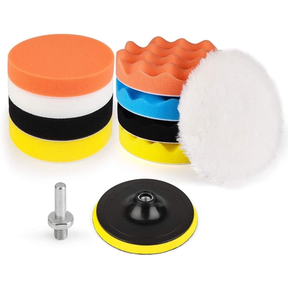 11 Pcs 3" Drill Buffing Kit for Auto Maintenance