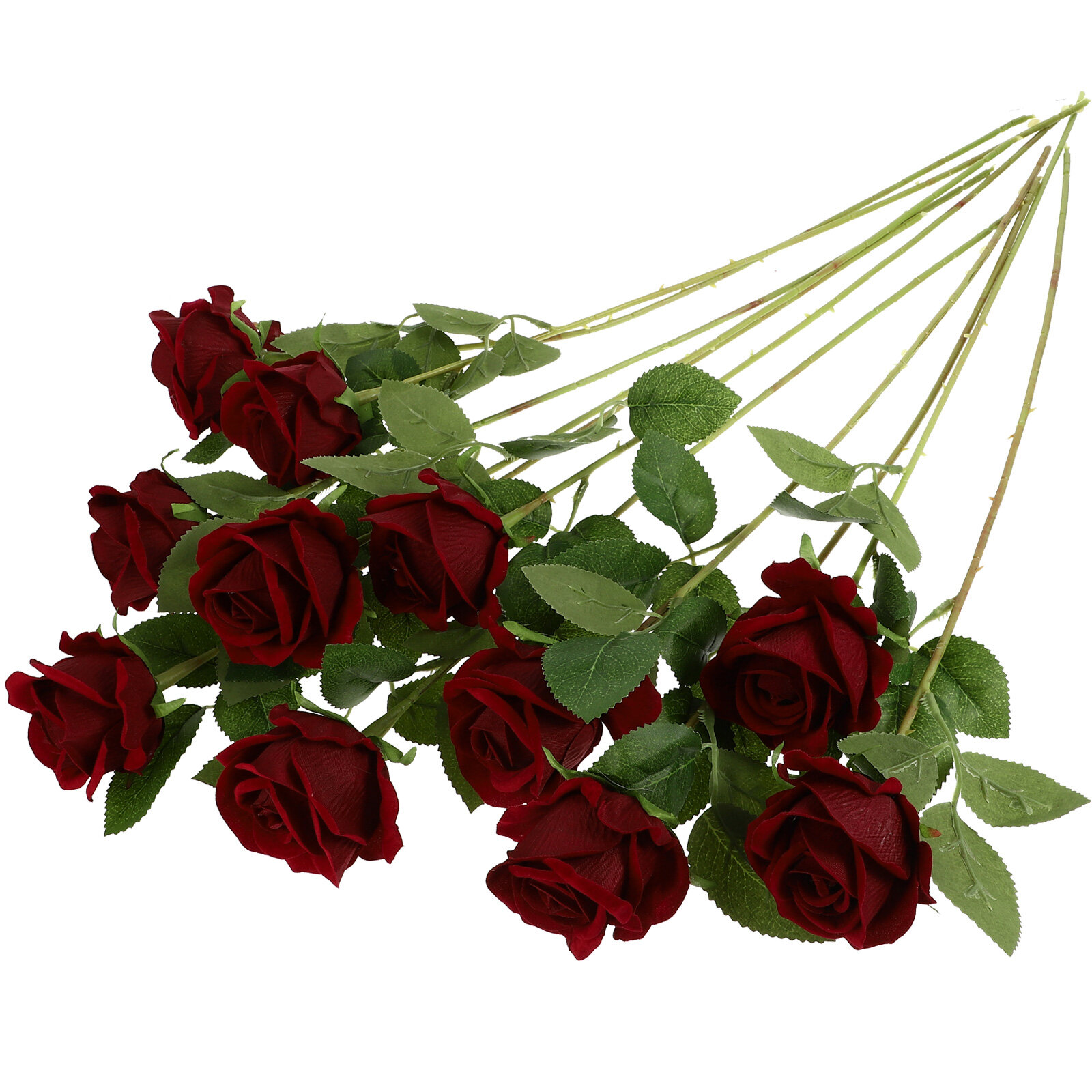 11 Pcs Artificial Bouquet Fake Roses Party Decoration Bride