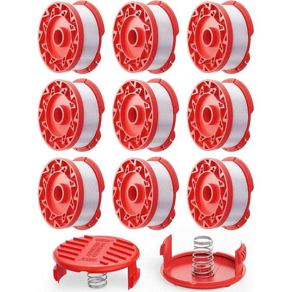 11 Pcs CMZST0653 String Trimmer Line Spool 0.065" 30Ft Compatible with Craftsman Weed Wacker, Auto Feed Weed Eater String Head Replacement Parts for Craftsman Weed Whacker