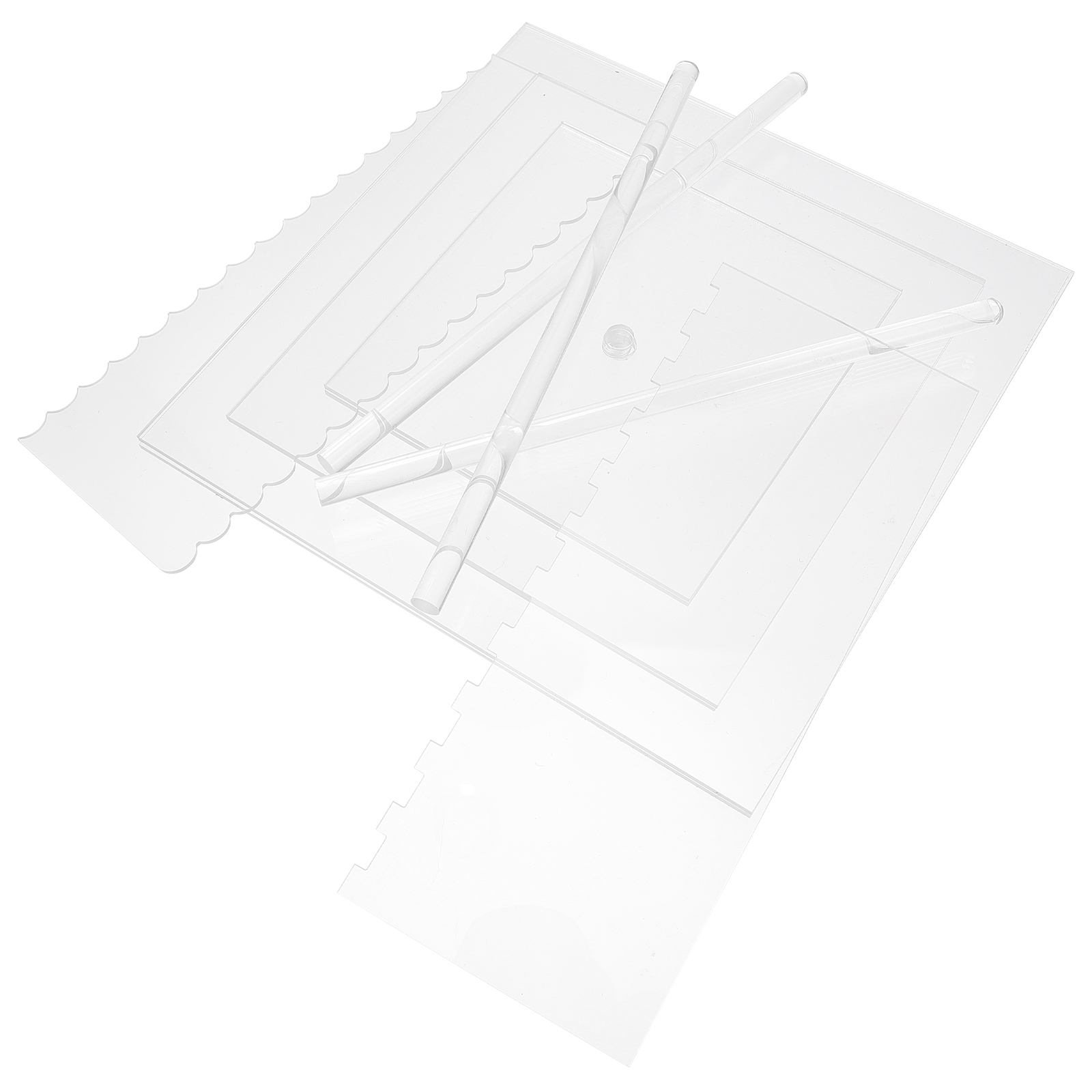 11 Pcs Cake Scraper Home Baking Scraper Cake Smoothing Tool Cake Pan