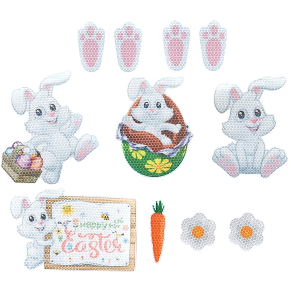 Hytrove Magnet Sticker Set Multi-Colored 11Pcs 7.9In X 5.1In