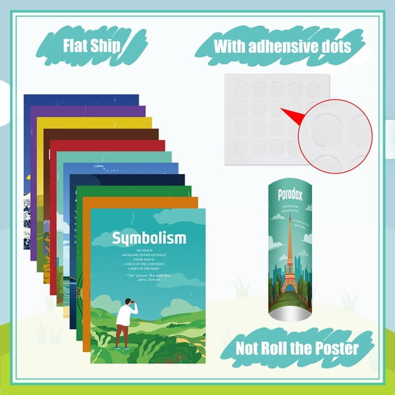11 Pcs Figurative Language Posters Vintage English Classroom Decor
