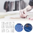 thumbnail image 1 of 11 Pcs Free Motion Quilting Templates Set,Acrylic Meander Ruler For Domestic & Industrial Sewing Machines,Diy Sewing Patchwork Rulers,Free Motion Quilting Templates For Diy Quilting On Sewing,White, 1 of 8