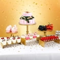 thumbnail image 1 of 11 Pcs Gold Cake Stand Set with Cupcake Risers and Serving Tools for Dessert Table, 1 of 6