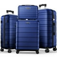 thumbnail image 1 of 11 Pcs Hardside Luggage Set, Hardshell Suitcases with Spinner Wheels & Lock, 14" Travel Case, 20" Carry-On Luggage, 24" Checked Luggage, 28" Checked Luggage, 7Pcs Packing Cubes, Blue, 1 of 9
