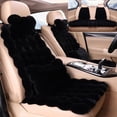thumbnail image 1 of 11 Pcs Luxury Thickened Plush Car Seat Cushion Set Non-Slip Soft Fluffy Faux Rabbit Fur Protector Warm Front and Back Seat Covers Automotive Interior Accessories, 1 of 6